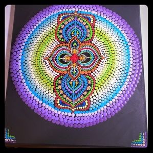 Mandala on canvas